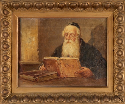 Autor nieznany Żyd przy lekturze
