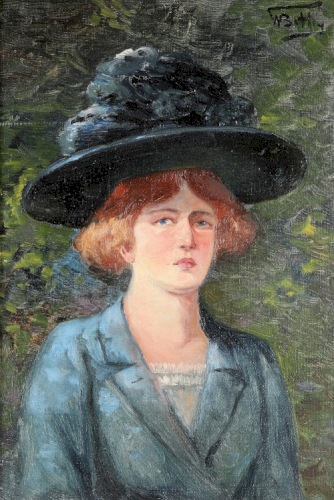BETLEY Wojciech Portret damy w kapeluszu