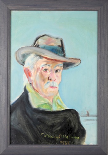 HOFMAN Wlastimil Autoportret w szarym kapeluszu (1969)