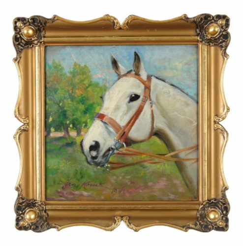 KOSSAK Jerzy Głowa białego konia (1948)