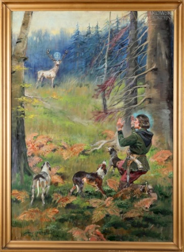 KOSSAK Jerzy Widzenie św. Huberta (1940)
