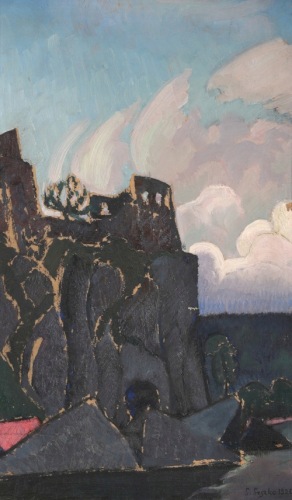 LESZKO Ludwik Ruiny na skarpie (1920)