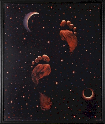 NARKIEWICZ Edward Autoportret - stopy w kosmosie (1998)