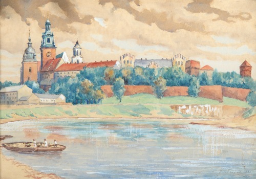 Nowak J. Zakole Wisły z widokiem na Wawel (1933)