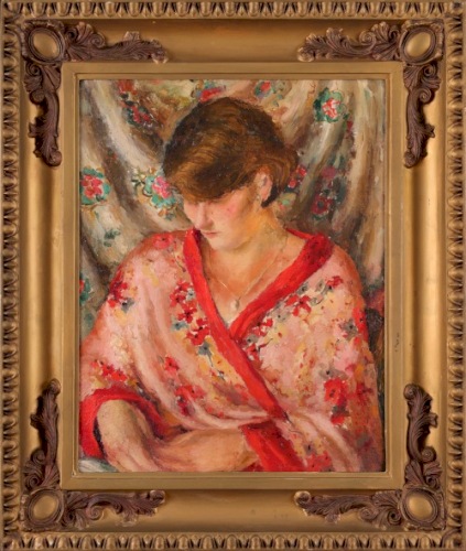 RITTER Maria Kobieta w kwiecistym kimonie (ok. 1927)