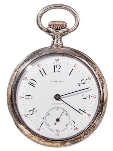 Tiffany & Co Srebrny zegarek kieszonkowy (XIX/XX w.)
