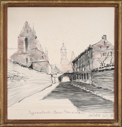 ZIN Wiktor Kraków - widok na kościół Bożego Ciała (1977)