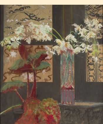 L. Wyczółkowski, Białe storczyki i begonia, 1910, Muzeum Narodowe w Warszawie