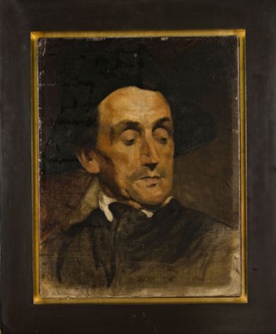 Lot 4, Maurycy Gottlieb, <i>Portret aktora - studium