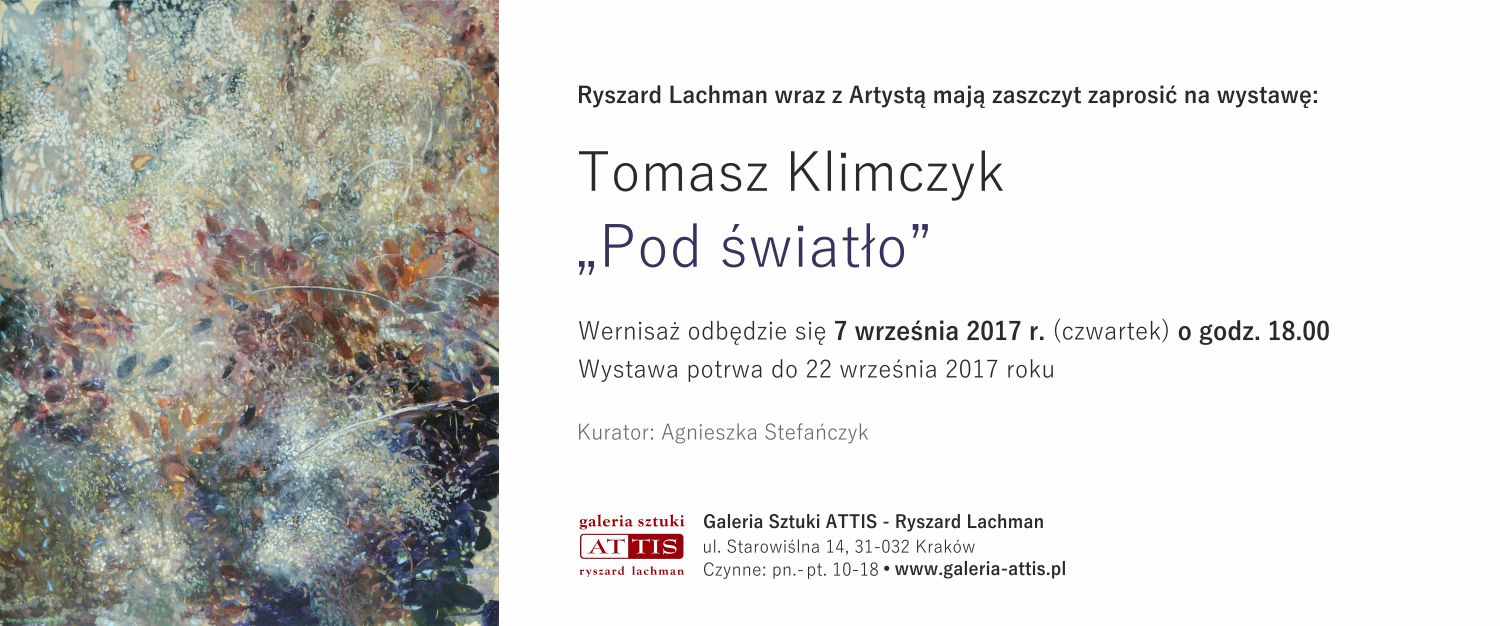 Zaproszenia na wystawę Tomasza Klimczyka